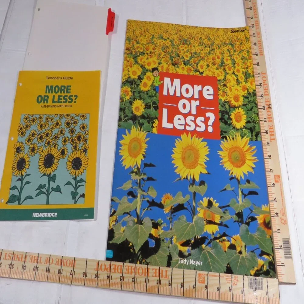 More OR Less BIG BOOK (almost 2 feet tall) with teacher pages CLASSROOM SIZE